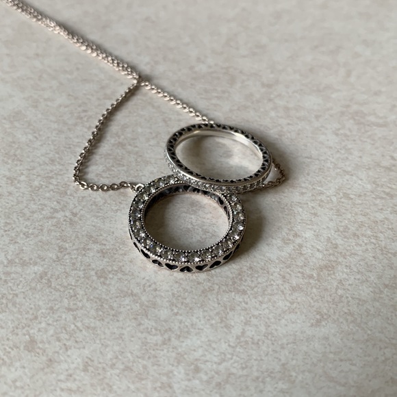 Pandora matching ring and necklace set - Picture 2 of 3